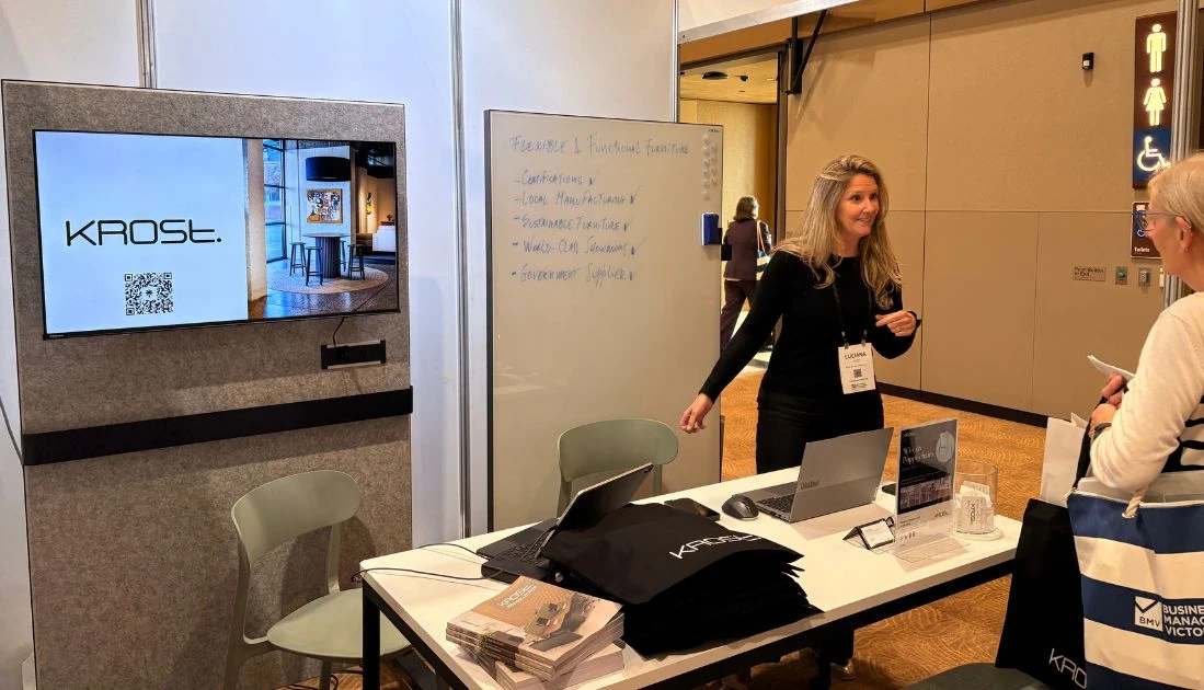Spatial Agility in Practice: Krost at Business Managers Victoria 2026 - Krost BMV2026 Event Education VIC Gallery Kiosk 4