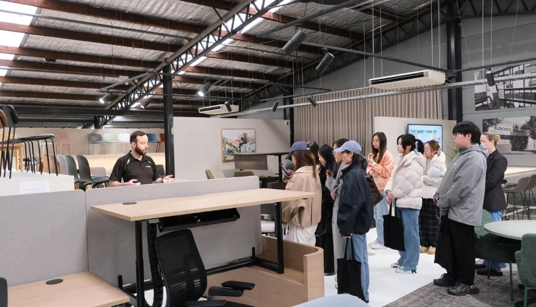 A Day with UNSW Design Students at Krost Sydney Showroom - Unsw Student Krost Showroom Tour Casing Units Joinery