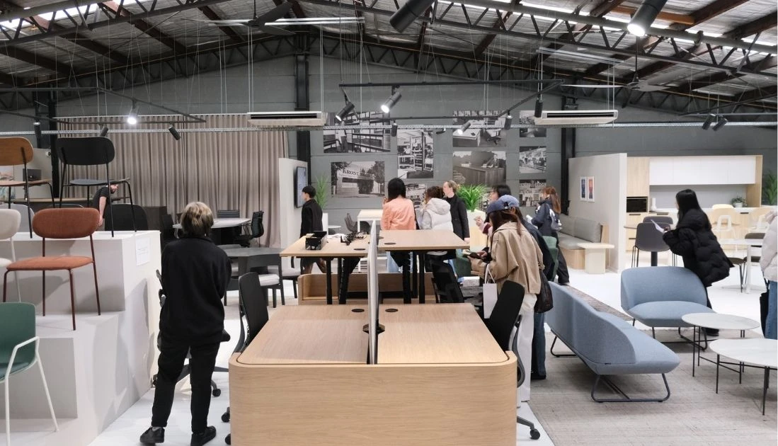 A Day with UNSW Design Students at Krost Sydney Showroom - Unsw Student Krost Showroom Tour Casing Units Workstations Session