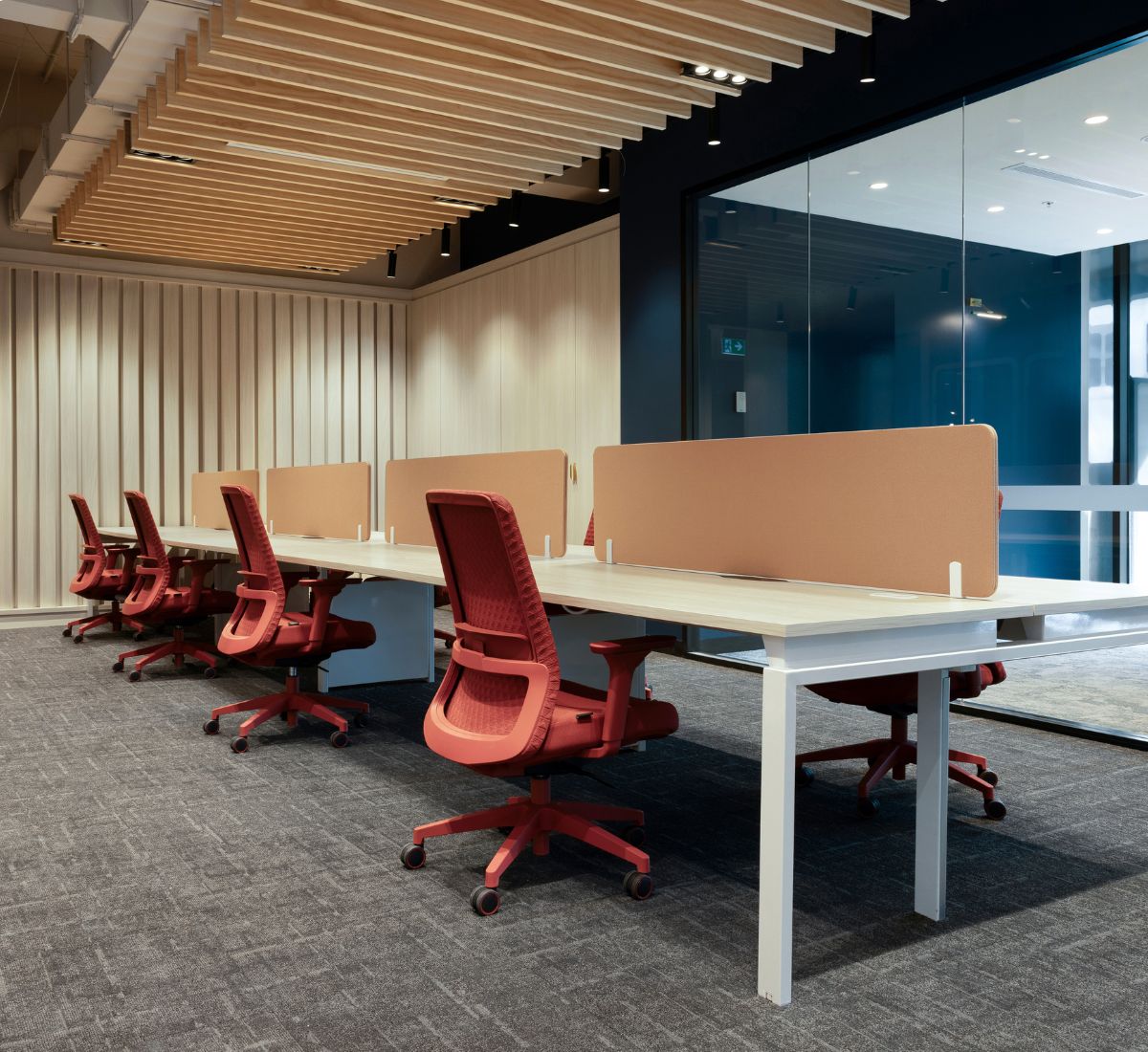 AFRDI certified Krost workstations in a commercial fitout