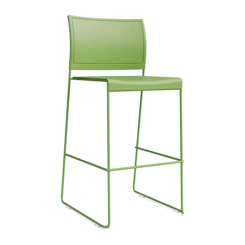Kobi Stool - Green Polypropylene Seat & Back