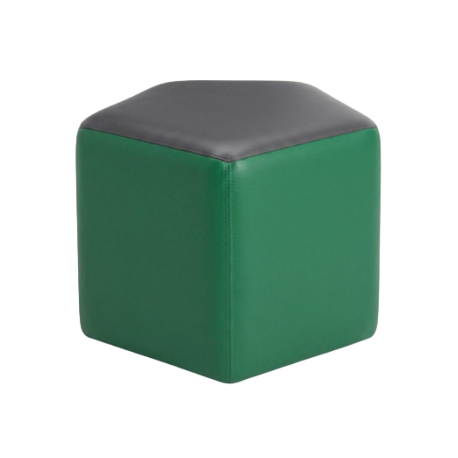 Linea Round Ottoman - 765 Dia | Grass Base, Shade Top