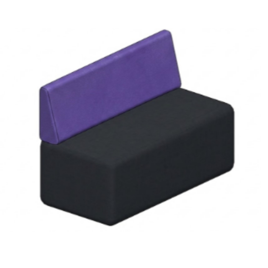 Linea Modular Lounge - 1200W Bench Seat | Shade Base, Iris Back