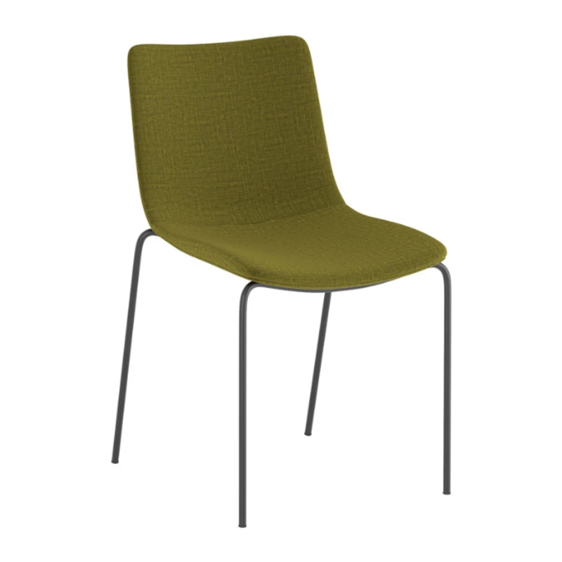 Zorro 4 Leg Chair - Green Fabric