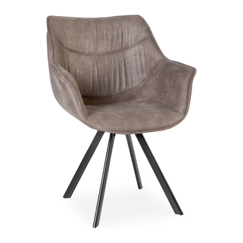 Nina Chair - Coffee - Splayed Arrow Legs