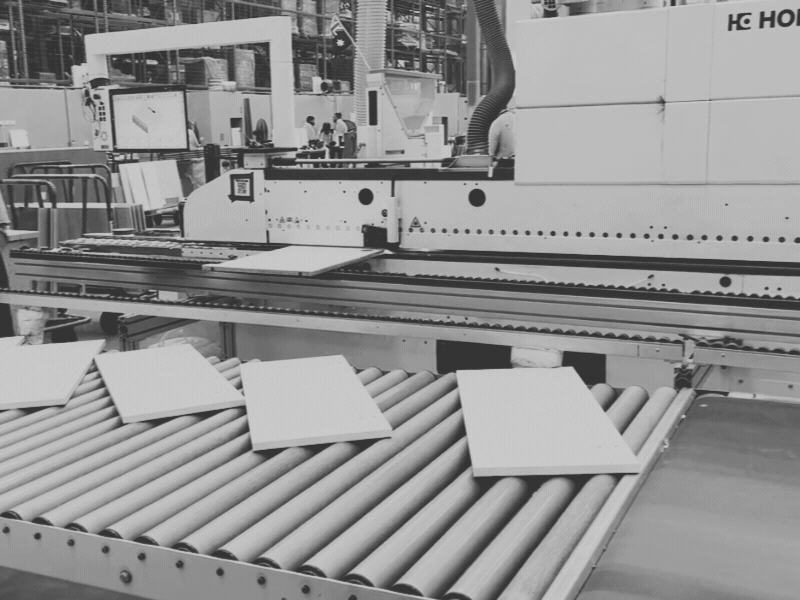 Homag Edgebander machinery operating in Krost's Smithfield facility